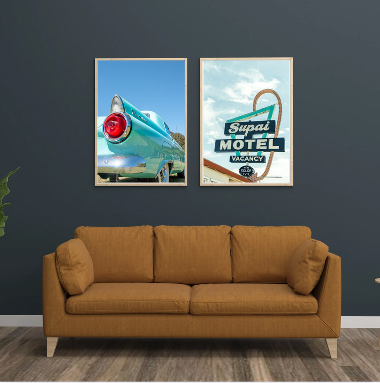 Someday- Turquoise Ford Thunderbird Fins